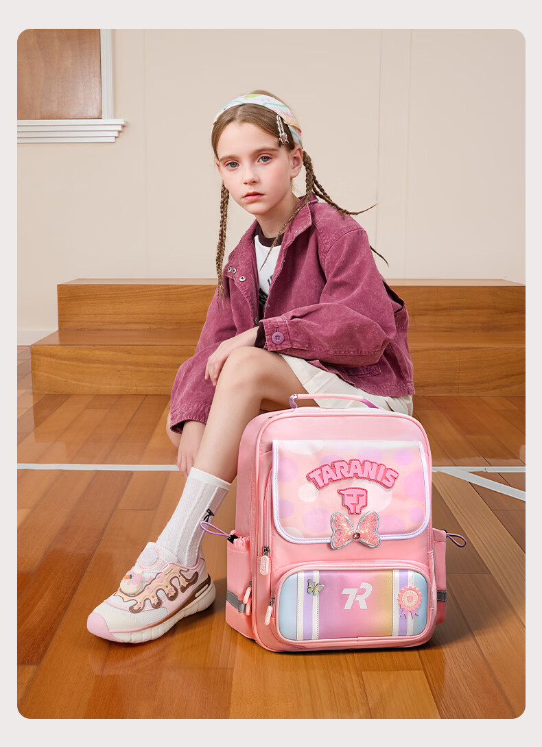TARANIS Gina Recommended Children's School Backpack for Grades 1-3-6, Lightweight, Ergonomic, Large Capacity Double Shoulder Bag 9