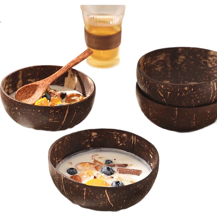 Деревянная миска с ложкой