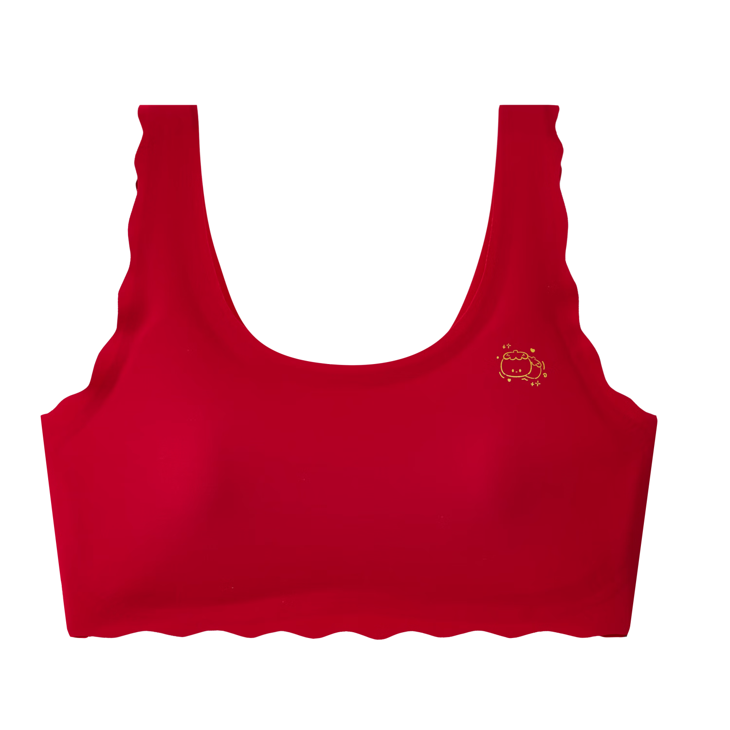 Meishianxuan 2026 Year of Birth Children's Red Underwear Set for 12-Year-Old Girls, Developmental Vest and Bra for Girls