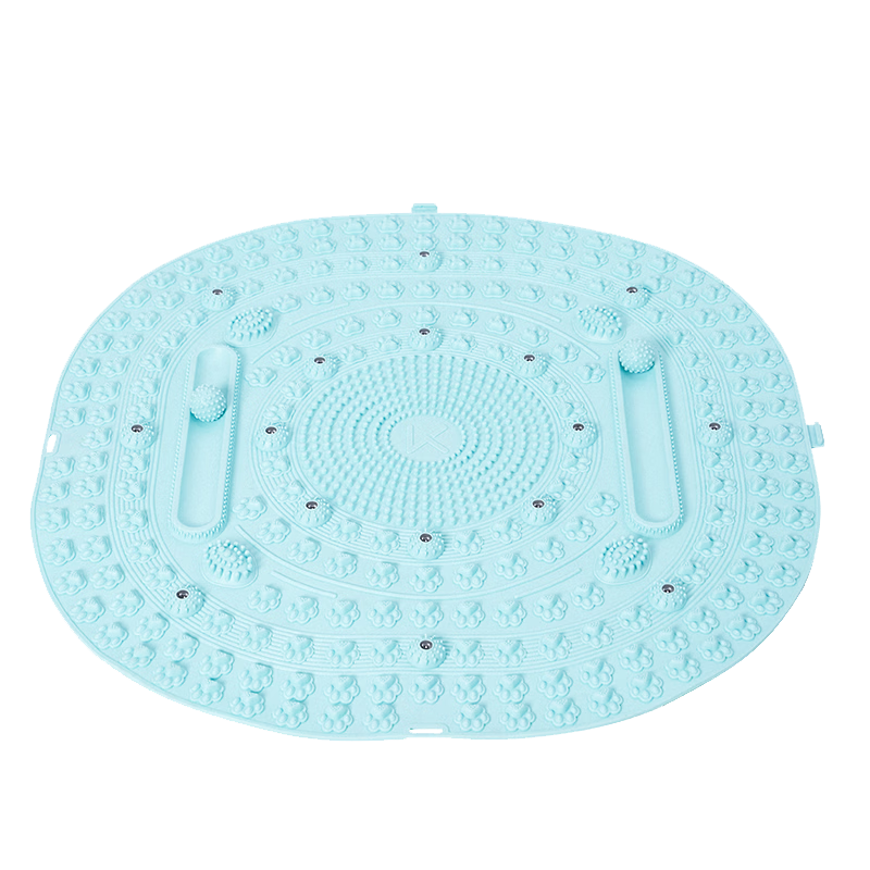 Keep Large Fascia Ball Acupressure Board Soft Rubber Slow Running Mat Foot Massage Acupoint Toe Pressure Board MAX Blue