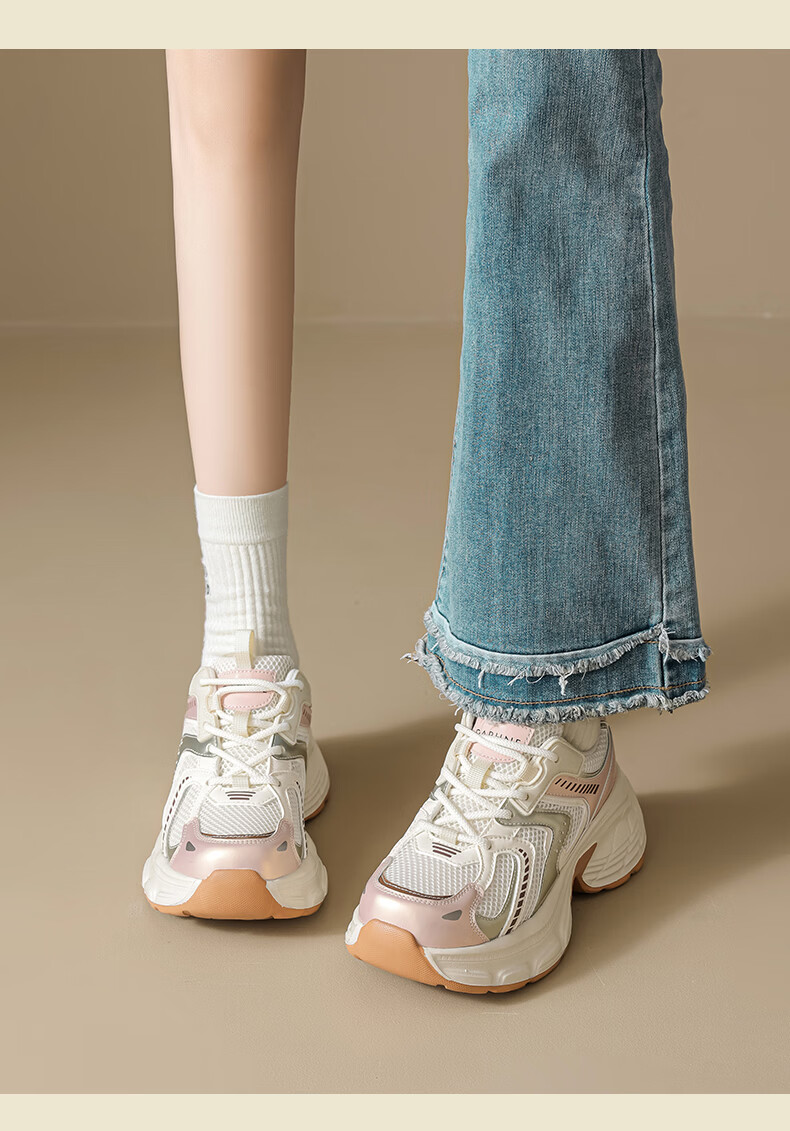 Daphne Women's Platform Dad Sneakers 2026 New Summer Casual Lightweight Thick Sole Height Increasing Sports Shoes 7