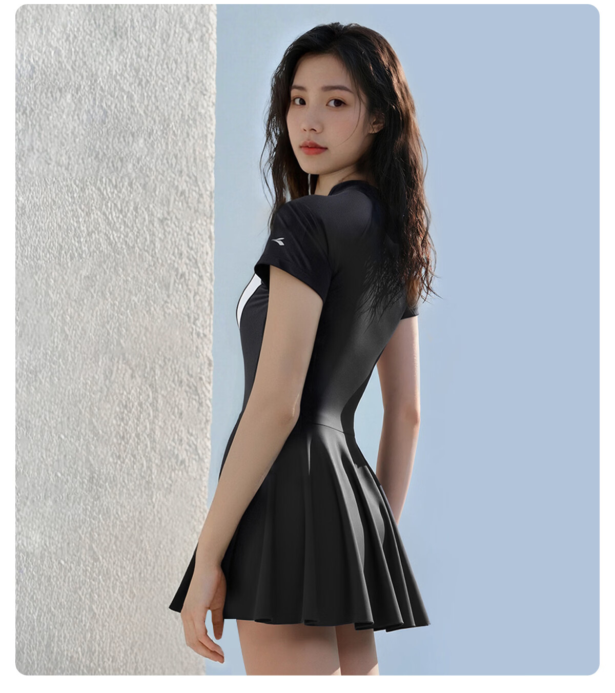 361° Women's One-Piece Swimsuit Dress, Plus Size 26 New Style, Elegant Conservative Large Size Slimming Swimwear [Jingdong Exclusive] 16