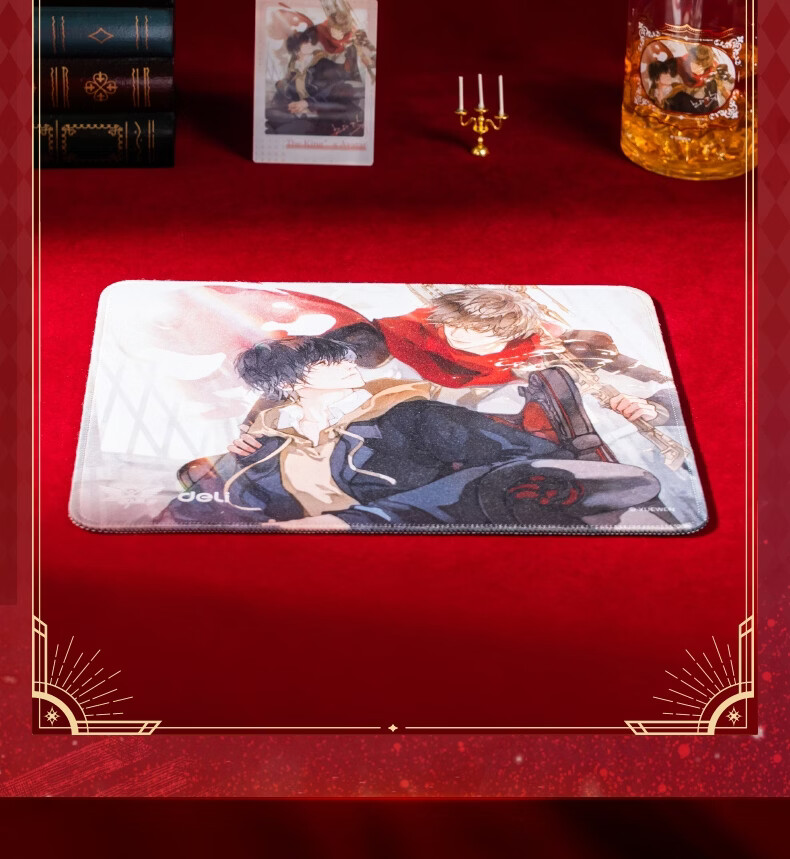 Deli The King's Avatar Collaboration Mouse Pad Officially Licensed IP Peripheral Office Study Cartoon Anime Mouse Pad Mirror Twins QZ451 5
