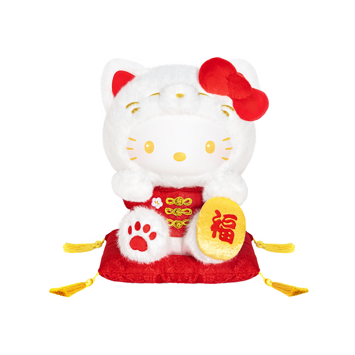TOP TOY Hello Kitty Lucky Cat Vinyl Plush Doll Girls Birthday Gift