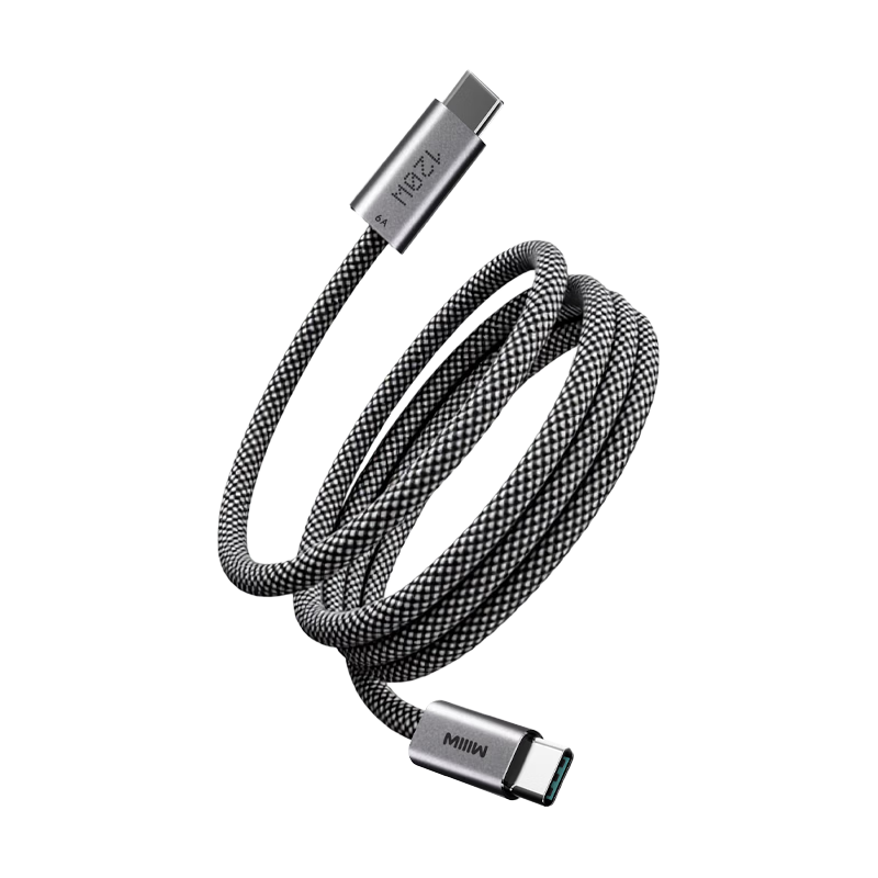 MIIIW Miwu Data Cable Type-C 120W Power 6A CTC Fast Charging Cable Compatible with Apple 17/Laptop/Huawei 1.5m