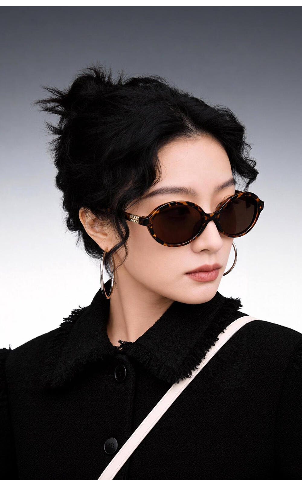 CAXMAN Celebrity Style Retro Oval Small Frame Nerd Style Sunglasses for Men and Women Suitable for Square and Round Faces 18