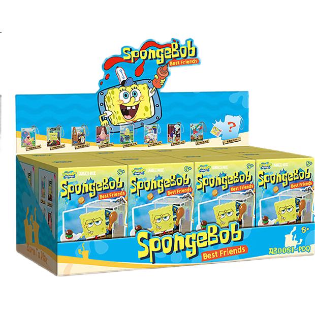 AREA-X SpongeBob SquarePants Co-Branded Building Block Toy Trendy Blind Box Birthday Gift, Bichi Bao De Ritan, End Box