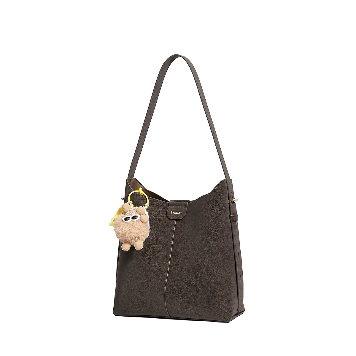 St&Sat Women's Casual Large-Capacity Commuter Shoulder Crossbody Bag, Underarm Bag, Bucket Bag, 520 Gift 5