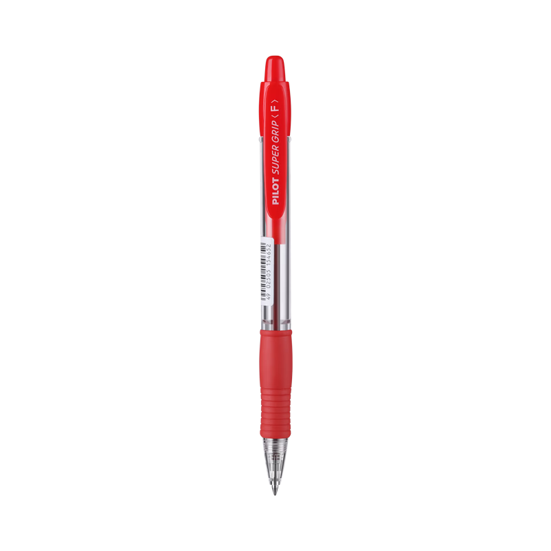 PILOT Retractable Ballpoint Pen, Rollerball Pen for Students, Office Use And Exams, Push-Button Ballpoint Pen BPGP-10R, 0.7mm, Red