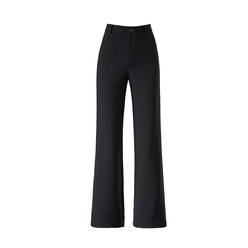 ESE-Y Women's Micro Flared Pants 2026 Spring New High Waist Slim Fit Stretch Commuter Trousers Black 29