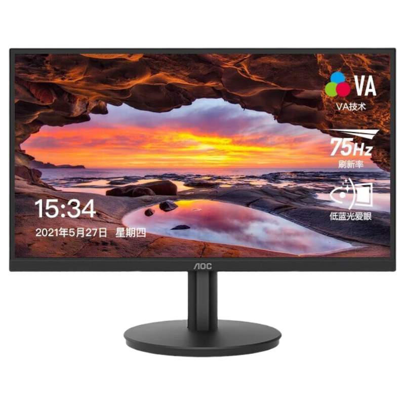 AOC Monitor 21.5 Inch VA Wide Viewing Angle 1080P Full HD HDR Mode Computer Display 22B3HM