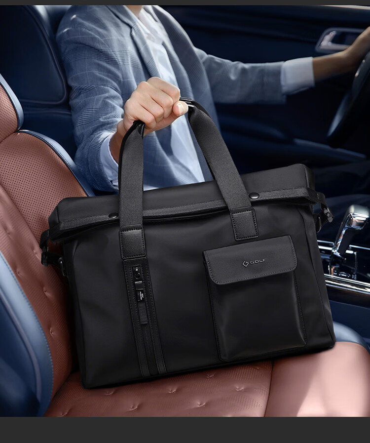 GOLF Men's Briefcase Handbag 13.3/14 Inch Laptop Bag Business Casual Commuter Travel Office Bag 3