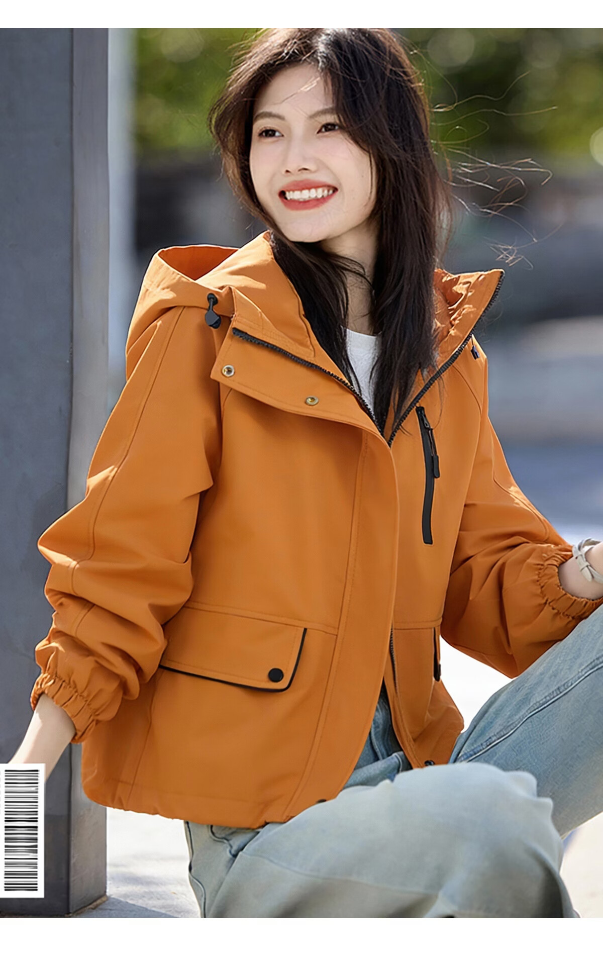 She Enjoy Casual Short Jacket for Women Petite Workwear Style Outdoor Jacket T54D021 19