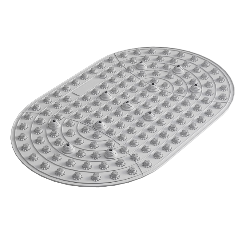 Guifeng Liquid Soft Gel Acupressure Foot Massage Mat Slow Running Sole Reflexology Board Sakura Pink