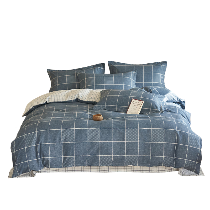 Grace Class A Antibacterial Pure Cotton Duvet Cover, Single Piece, 100% Xinjiang Cotton, Pure Cotton Quilt Cover, 180*220cm, Blue Tone