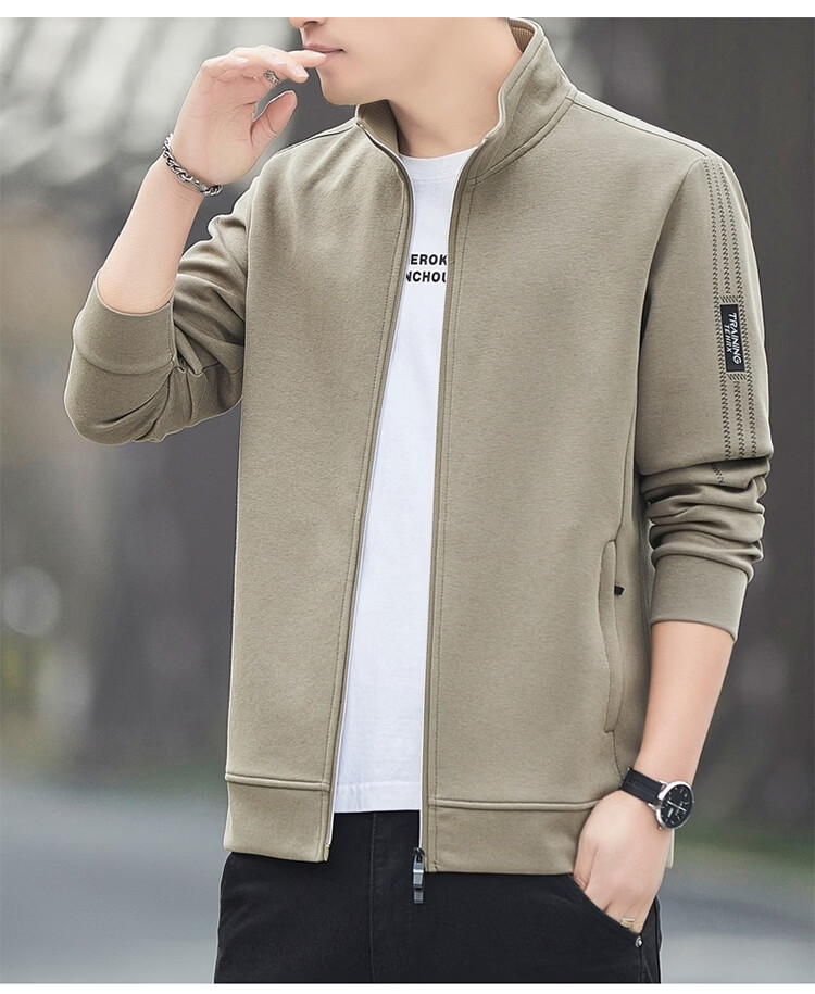 ROMON Men's Jacket Cardigan Sweatshirt Casual Sports Loose Fit Jacket Navy Blue 6XL Model 7508 Spring Autumn 19
