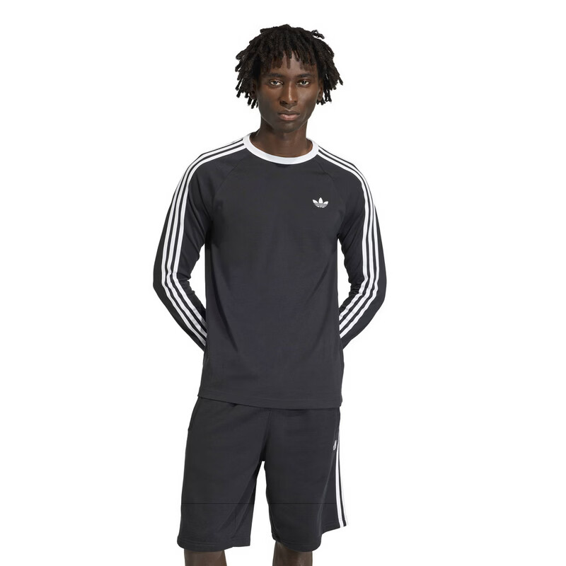 Adidas Originals Men's 3S LS Tee Long Sleeve T-Shirt KE3546 Black S 1