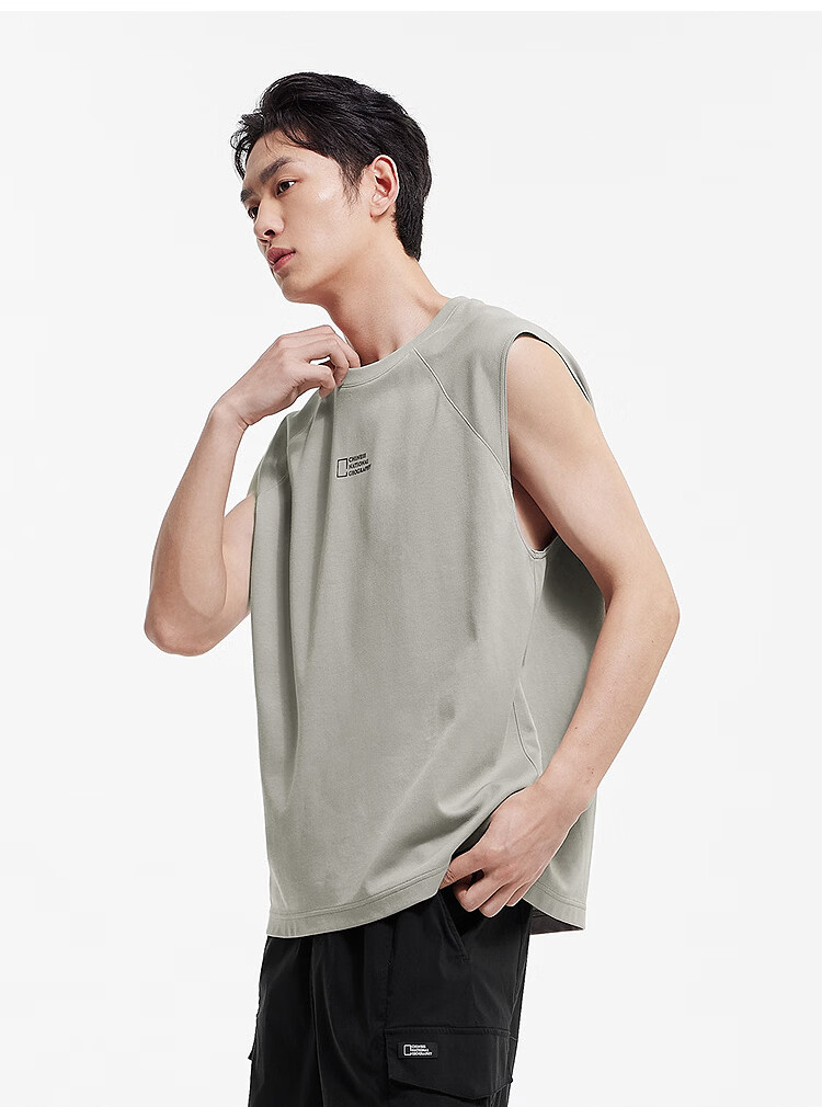 Semir Geography Series Collaboration Men's Summer Moisture-Wicking Quick-Dry Loose Knit Fashion Vest 101325102102 11