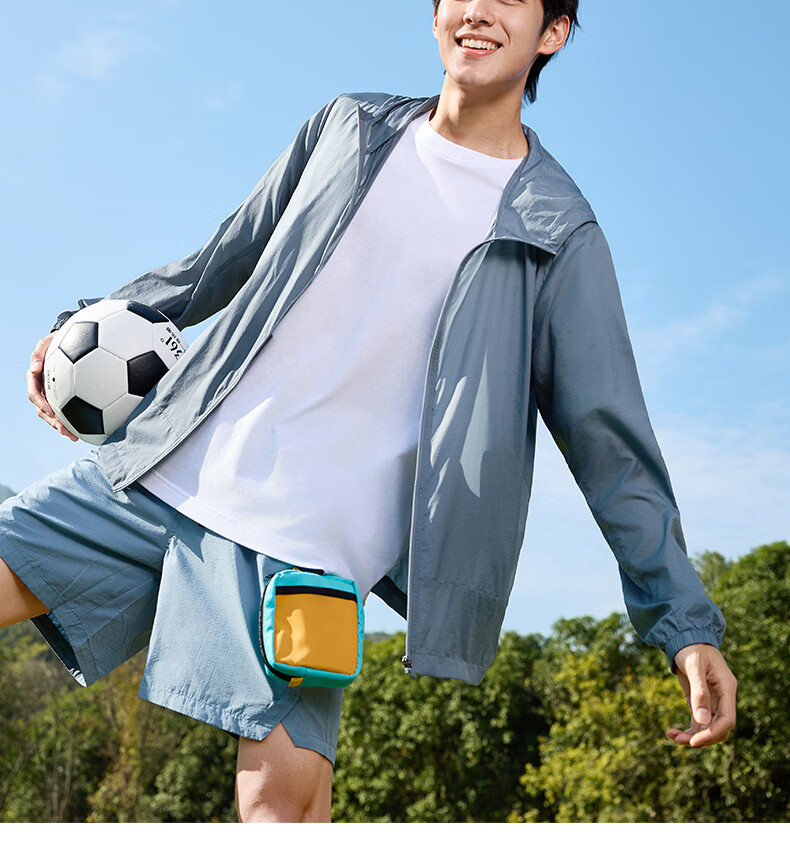 361° Men's Sunscreen Jacket Spring Summer UPF50+ UV Protection Sports Outdoor Cooling Heat Shield Jacket 652624603H-1 22