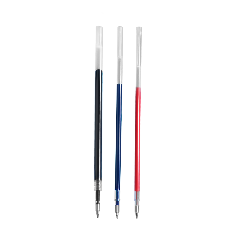 NUSIGN Tri-Color Click Gel Pen Refills Black Extra Ink 3-Pack Student Office Supplies NS578 Premium Brand by Deli