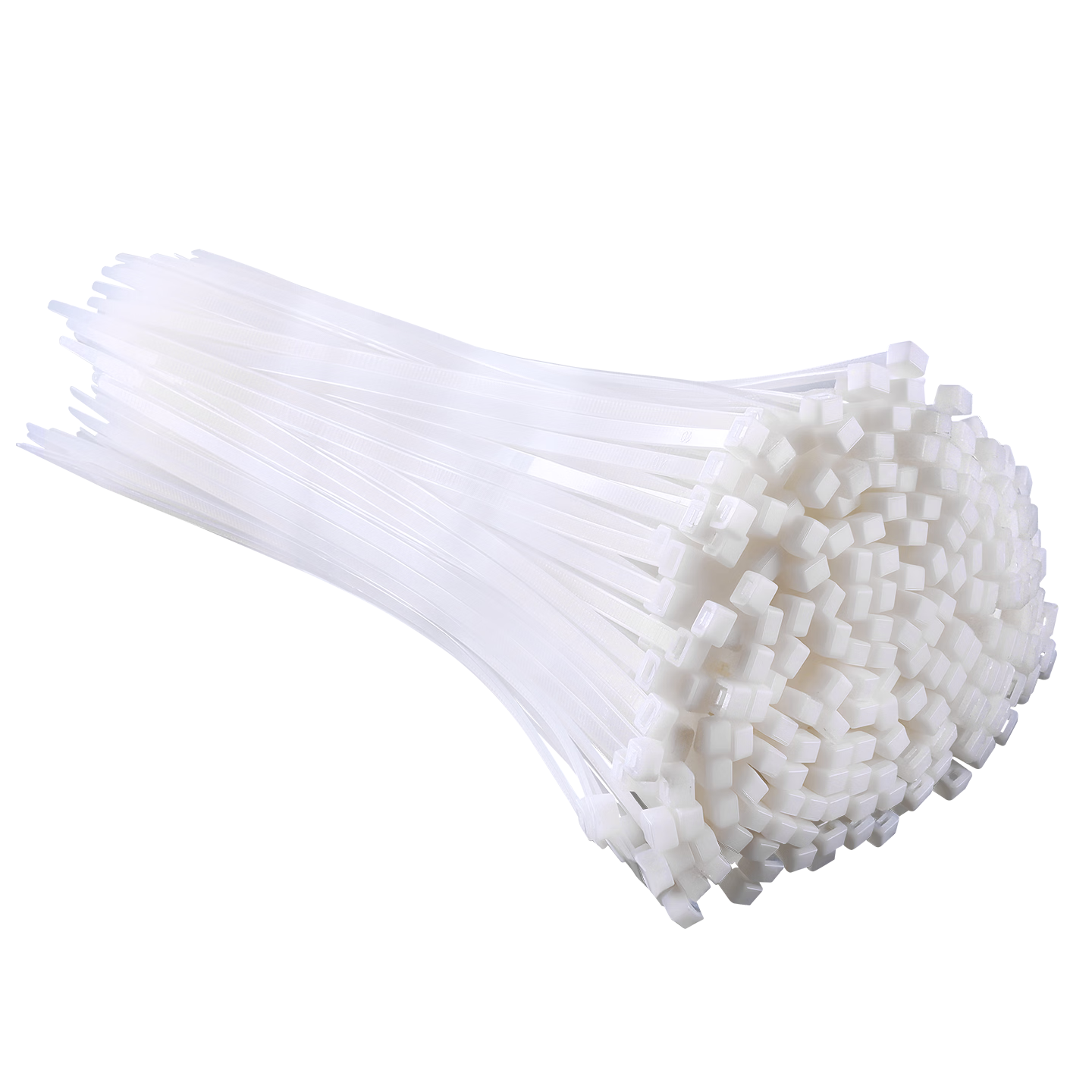 Tianyou Nylon Cable Ties Large Thickened Wear-Resistant Small Cable Ties Computer Wire Management White 3.6mm x 300mm - 250 Pieces