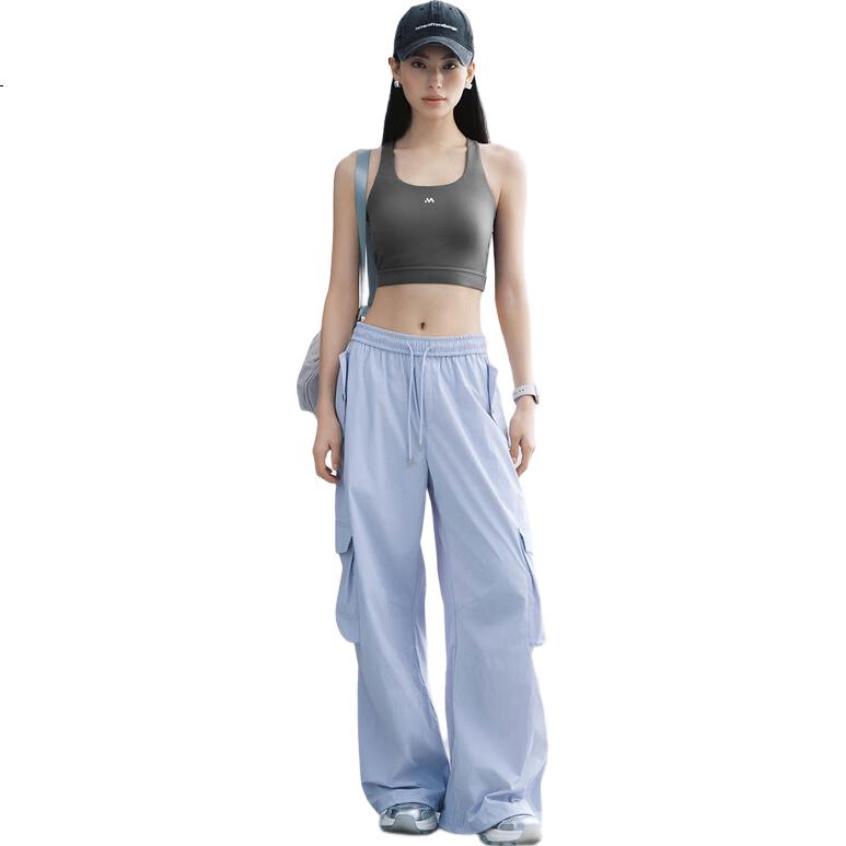MEIYANG Kongjing Casual Pants, Air-Change Yarn UPF100+, Cargo Pants [Small 70 in Stock], Blue-Purple Extended Version, L