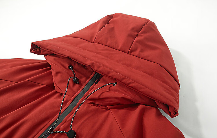 Demana [Three-Proof Black Technology] Winter 90% Duck Down Hooded Non-Detachable Elastic Hem Cloud Grid Taped Women's Down Jacket 1