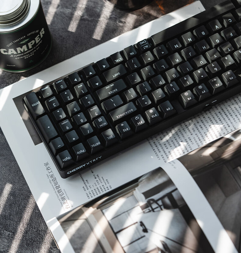CHERRY K37W Wireless Bluetooth Tri-Mode MAC Keyboard RGB Backlit Mechanical Feel 98-Key Efficient Layout WIN/MAC Compatible 18
