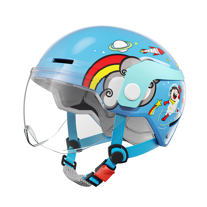 NEVA 3C Certified Kids Helmet Summer Cartoon Cute Baby Safety Cap Lightweight Comfortable for Boys and Girls Ages 3-12 Electric Motorcycle Scooter