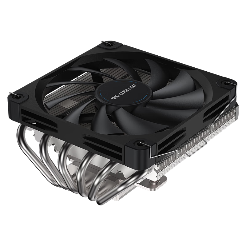 COOLLEO Yitian M67 Performance Edition ITX Case CPU Cooler 12cm Desktop FDB Fan 6 Heat Pipes Copper Base Reflow Soldering Performance Edition-B