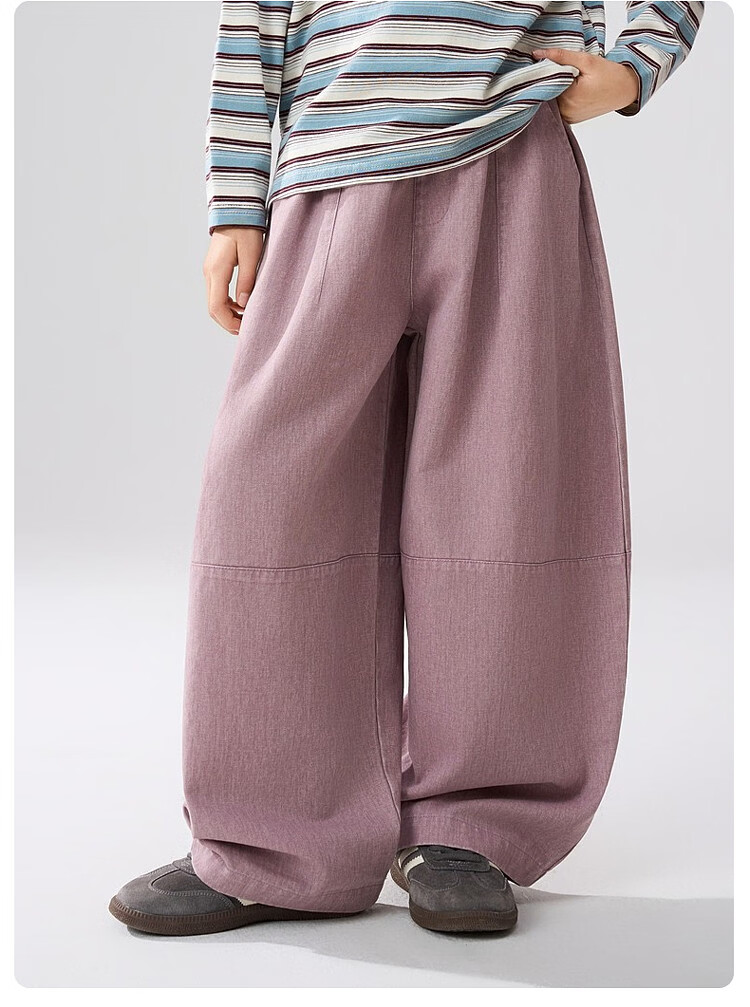 ASK JUNIOR Kids Pants 2026 Spring New Boys' Loose Fit Denim Sports Casual Straight Leg Trousers 6