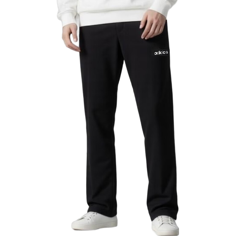 Adidas Men's Spring Running Casual Comfortable Straight-Leg Pants Black XL