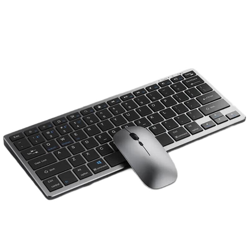 EWEADN Wireless Keyboard and Mouse Set Silent Bluetooth Dual-Mode Laptop Desktop Business Office Typing Portable Ultra-Thin Scissor-Switch Rechargeable Keyboard and Mouse Combo