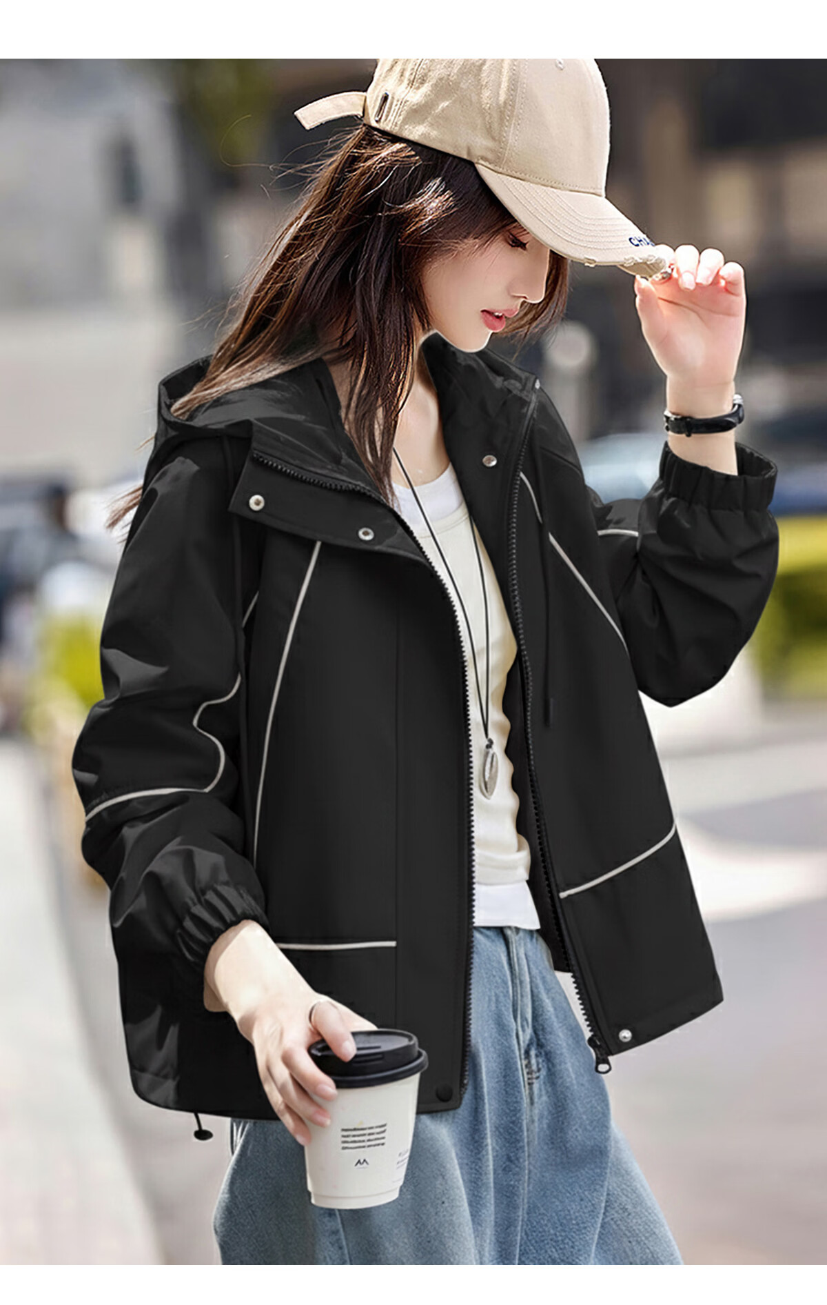 She Enjoy Casual Jacket Women Lazy Style Cardigan Loose Versatile Short Coat Top T53D016 9