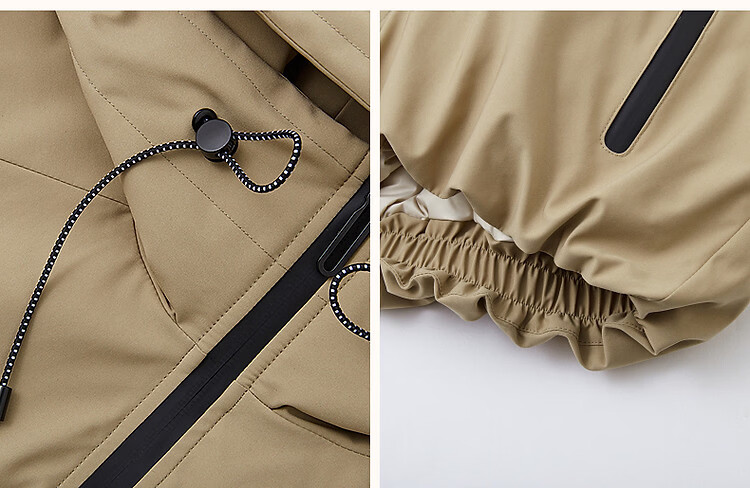 Demana [Three-Proof Black Technology] Winter 90% Duck Down Hooded Non-Detachable Elastic Hem Cloud Grid Taped Women's Down Jacket 9
