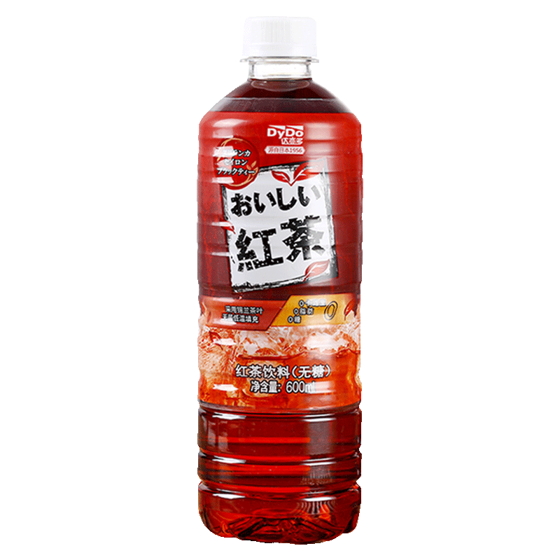 达亦多(DyDo) 红茶 植物茶饮料 0糖0脂 600ml*15瓶 整箱 斯里兰卡红茶