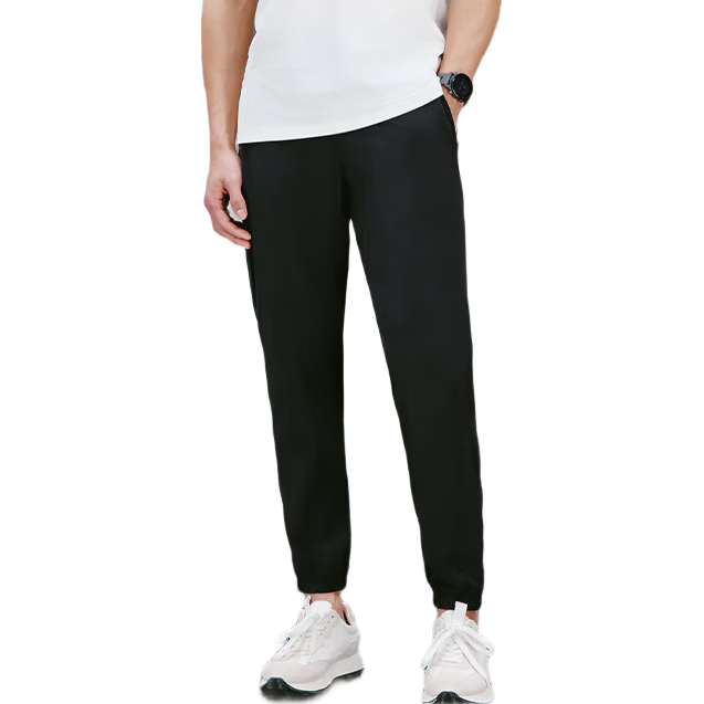 JD Jingzao Men's Quick-Dry Sports Pants Spring Summer Four-Way Stretch Straight Casual Running Fitness Rhino Gray XL