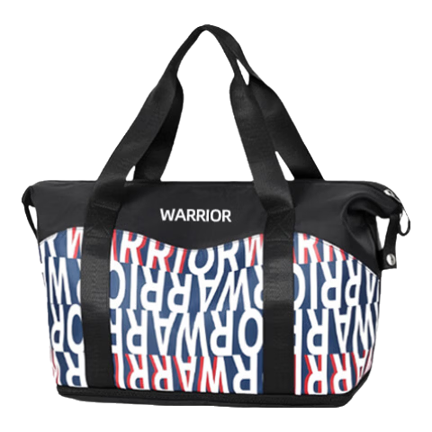 Warrior Large Capacity Portable Travel Bag Women Lightweight Water-Resistant Luggage Bag with Trolley Sleeve Short Trip Carry-On Storage Bag Men