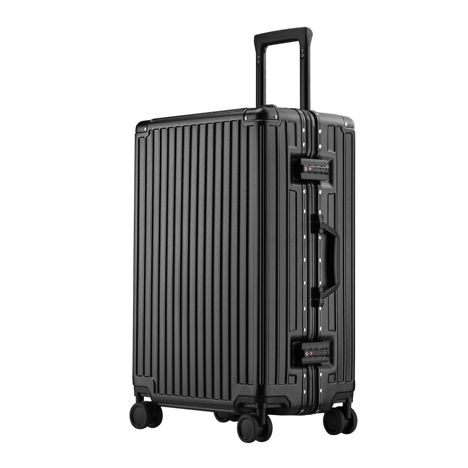 Pierre Cardin Luggage, Men's Suitcase with Airplane Wheels, Large Capacity Travel Case, 26-Inch Trolley Suitcase, Check-In Case, Password Lock, Women's Leather Suitcase