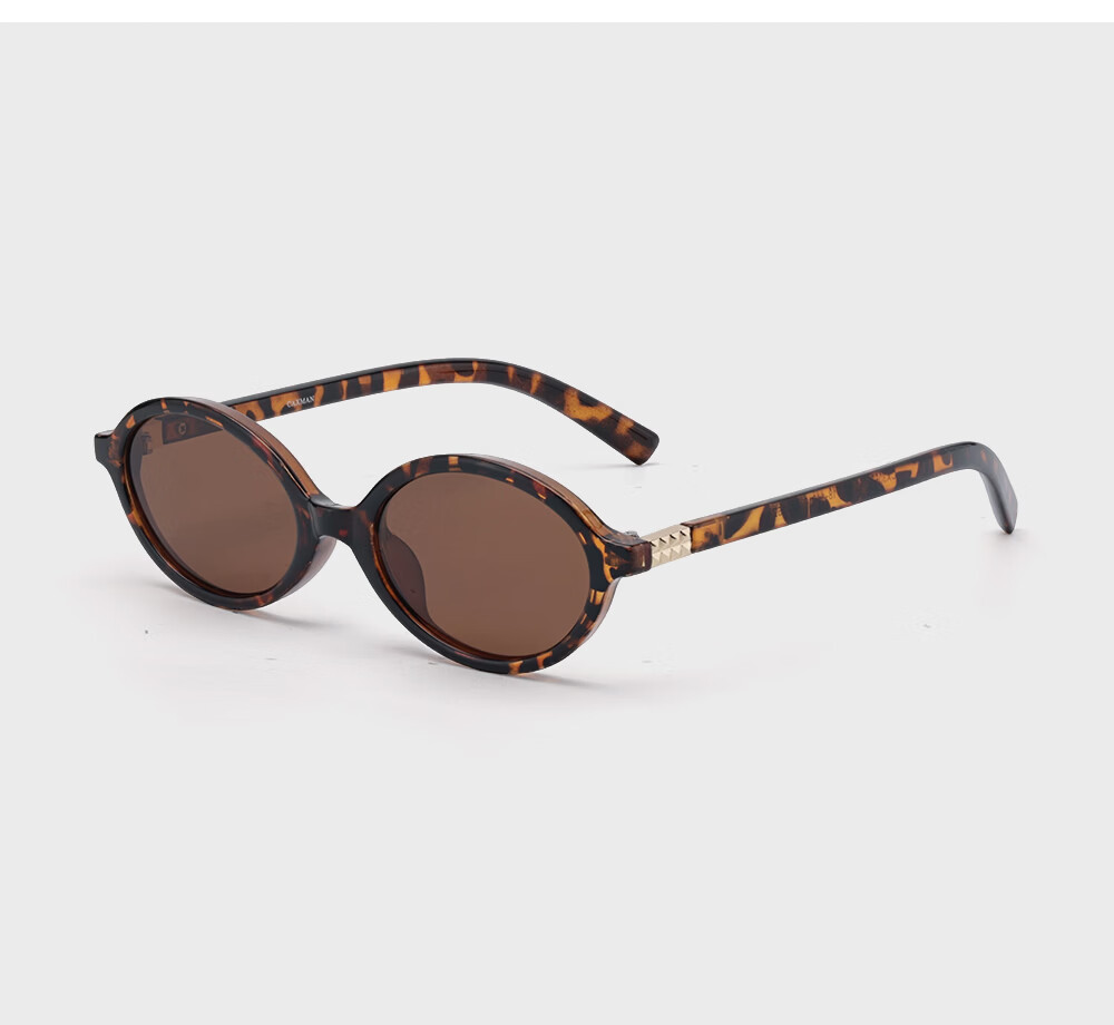 CAXMAN Celebrity Style Retro Oval Small Frame Nerd Style Sunglasses for Men and Women Suitable for Square and Round Faces 20
