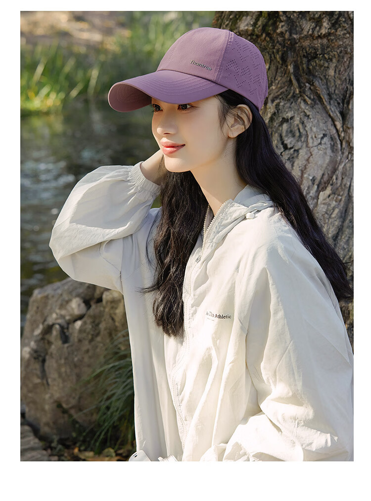 THANTRUE Women's Spring Summer Sun Protection Baseball Cap with Wide Brim, Stylish and Face-Slimming Sports Hat Y867 17