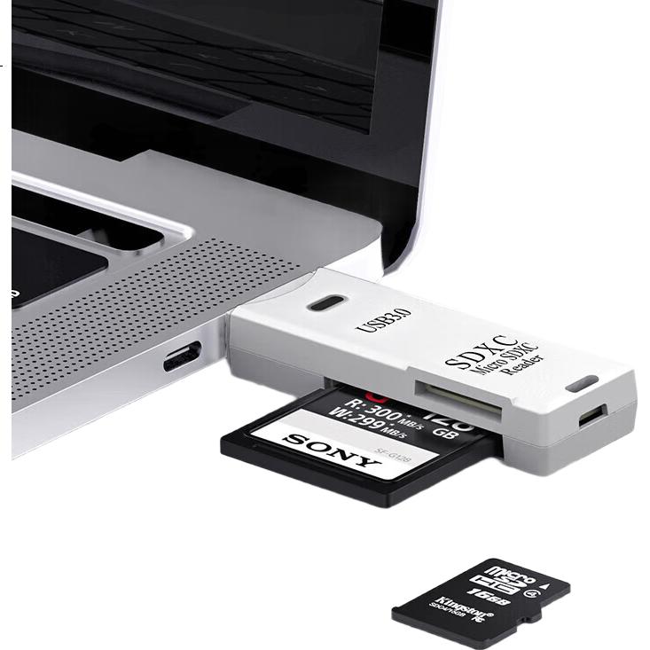 Картридер Shilifan USB 3.0 High-Speed SD/TF Card Reader для DSLR камер, видеорегистраторов, дронов, компьютеров, телефонов Apple, карт памяти, многофункциональный двухвходовой кард-ридер