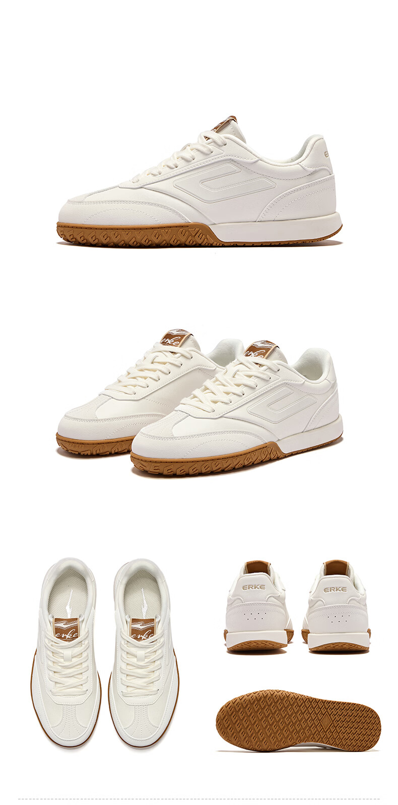 ERKE Men's Sneakers Summer 2026 New Breathable Casual Thin-Soled Trendy Sports Shoes | Nebula (Leather) 47