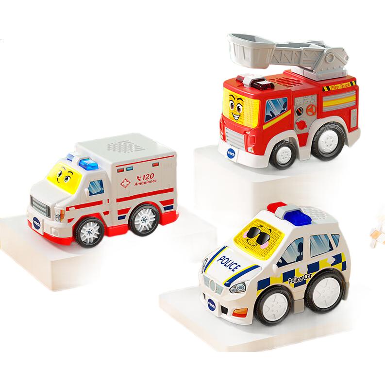 Набор машинок Vtech Magic Track Car Rescue Vehicle Set со звуком и светом