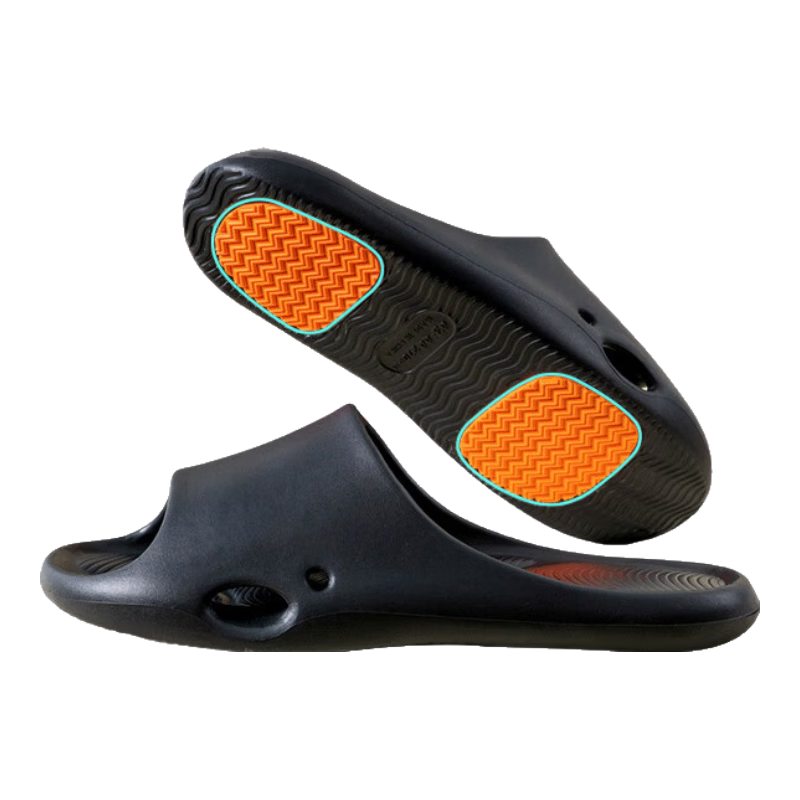 JD Original [Anti-Slip] Bathroom Slippers, EVA Odor-Resistant, for Elderly And Pregnant Women, Spring And Summer, Men's Starry Sky Black, Size 43-44