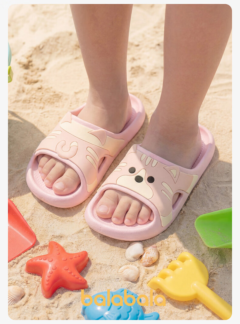 Balabala Kids Cartoon Summer Indoor Bathroom Cute Boys Girls Slippers Sandals for Older Children 22