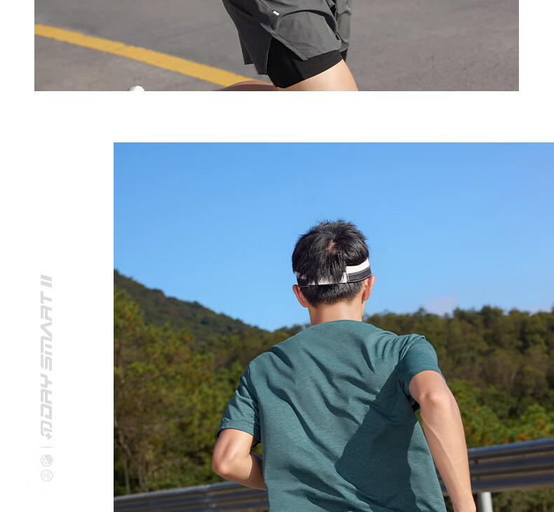 361° Men's T-Shirt Spring Summer New Sports Running Quick-Dry Loose Outdoor Reflective Short Sleeve Top 652622101-4 17