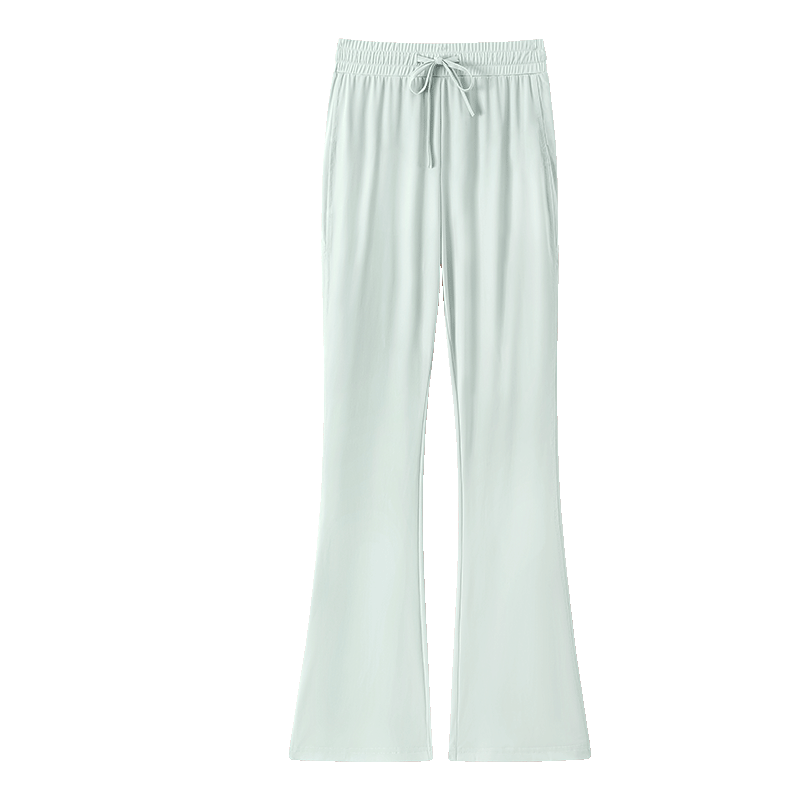 Warrior Women's Cooling Ice Silk Flared Sun Protection Pants Summer Thin New Fashionable Versatile Casual Slimming Leggings XL
