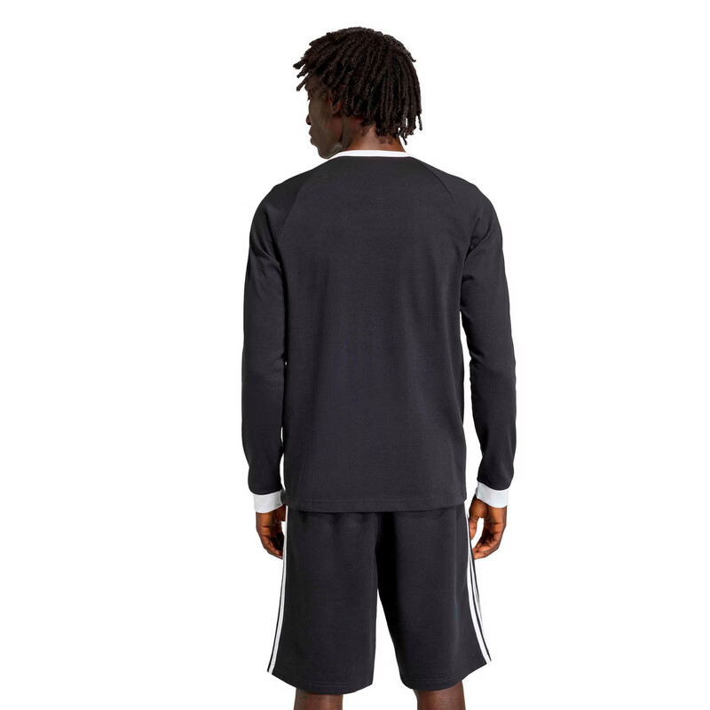 Adidas Originals Men's 3S LS Tee Long Sleeve T-Shirt KE3546 Black S 2