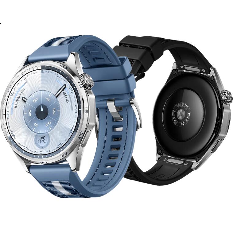 Ремешок Weiqiantu для Huawei Watch GT6, нейлон + силикон, 22 мм, светло-песочный